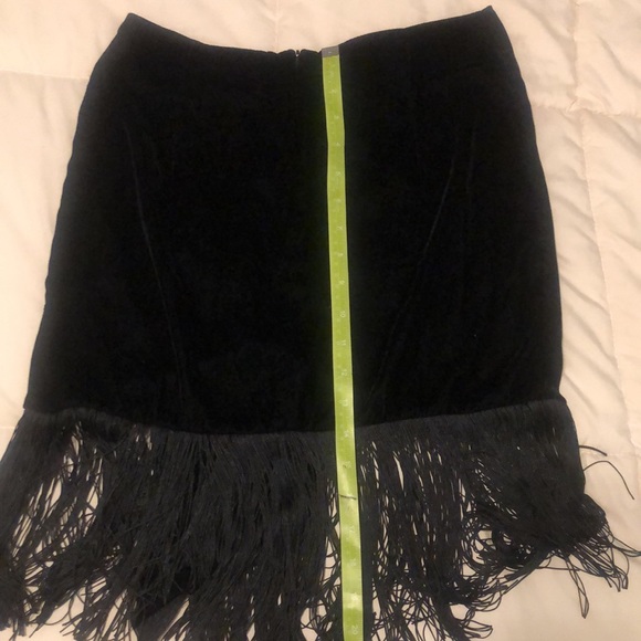Zara velvet fringe skirt - Picture 7 of 7